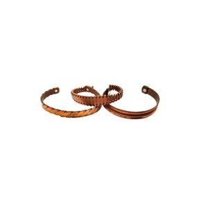 Vintage Copper Cuff Bracelets Bundle of 3